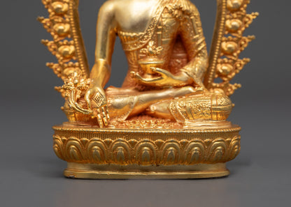 Machine-Made Bhaisajyaguru Statue | Buddhist Healing Deity