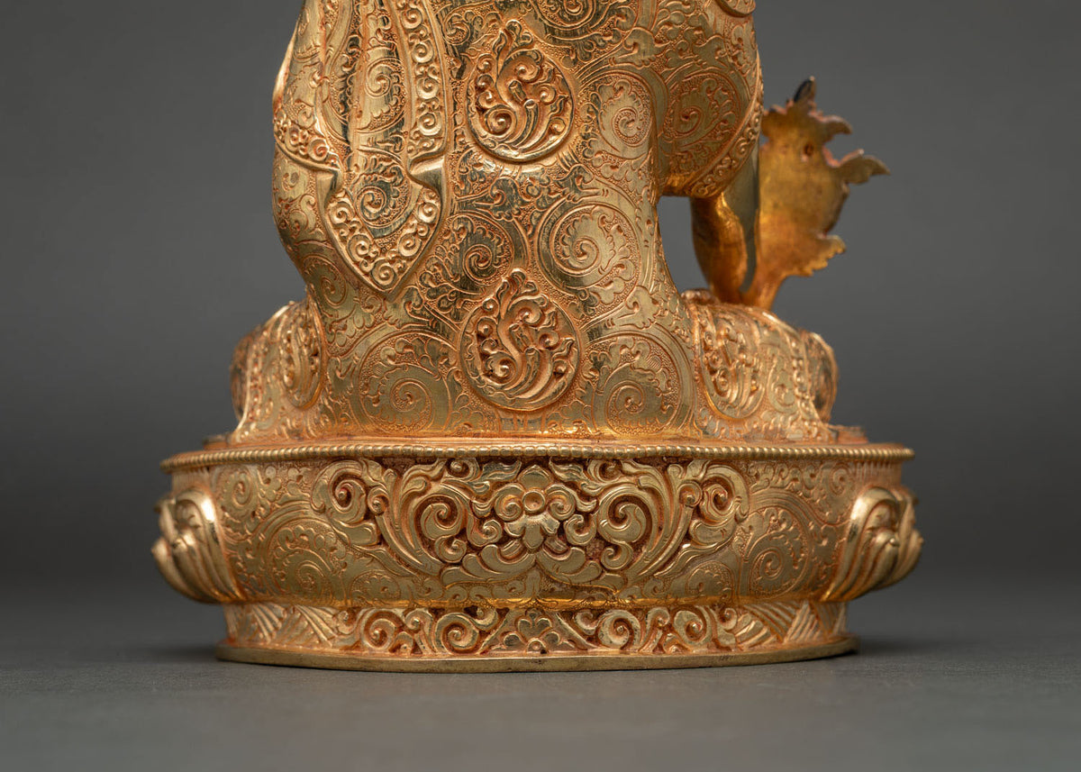 Medicine Buddha Statue | Sangye Menla Figurine for Meditation & Shrine