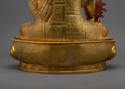 Medicine Buddha Statue | Healing Tibetan Buddhist Art
