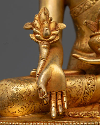Medicine Buddha Statue for Buddhist Meditation Temple
