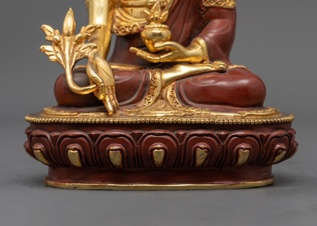 Traditional (Half-Gold) Medicine Buddha Statue