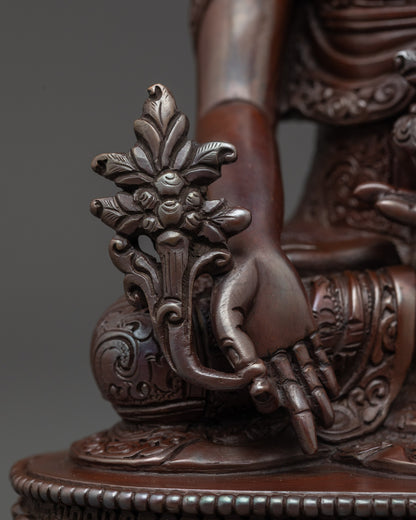 Oxidized Three Buddha Set | Shakyamuni, Amitabha & Medicine Statues