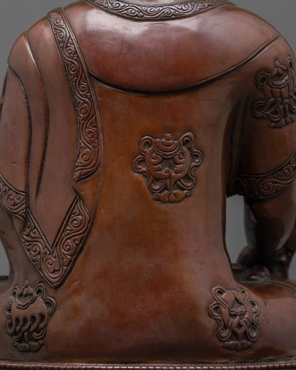 Oxidized Medicine Buddha Statue | Healing Bhaisajyaguru Sculpture