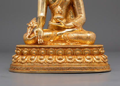 Bhaisajyaguru Healing Buddha Statue | Tibetan Buddhist Artwork