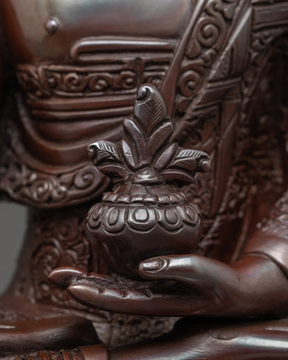 Tibetan Medicine Buddha Sculpture | Traditional Buddhist Icon