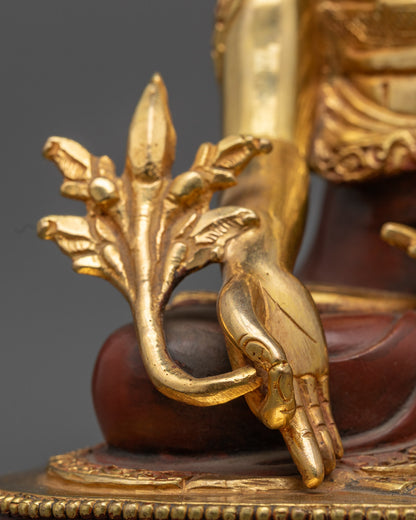 Traditional (Half-Gold) Medicine Buddha Statue