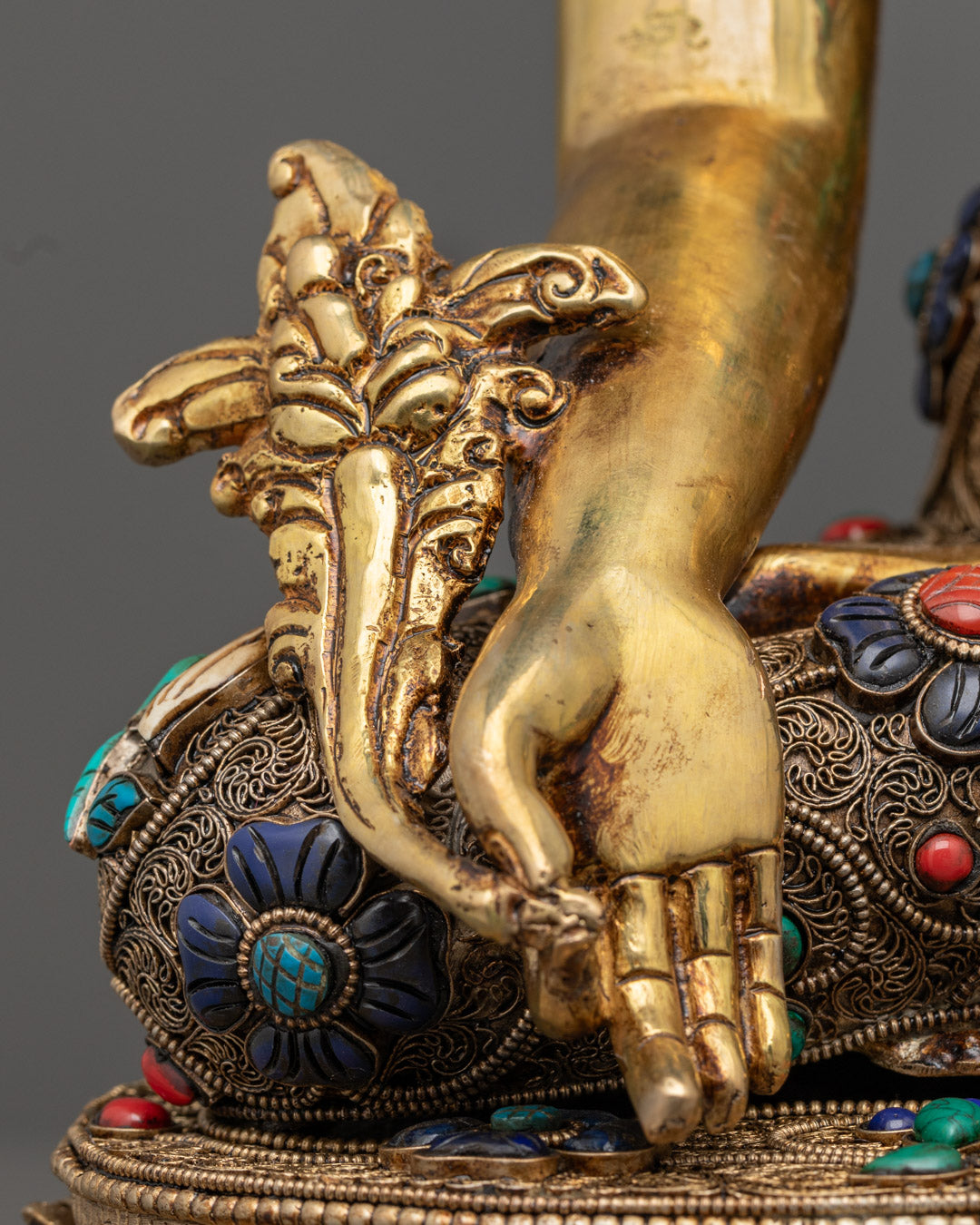Healing Medicine Buddha Sculpture | Tibetan Buddhist Healing Deity