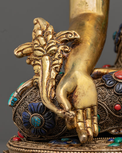 Healing Medicine Buddha Sculpture | Tibetan Buddhist Healing Deity
