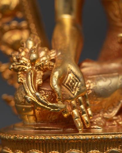 Machine-Made Bhaisajyaguru Statue | Buddhist Healing Deity