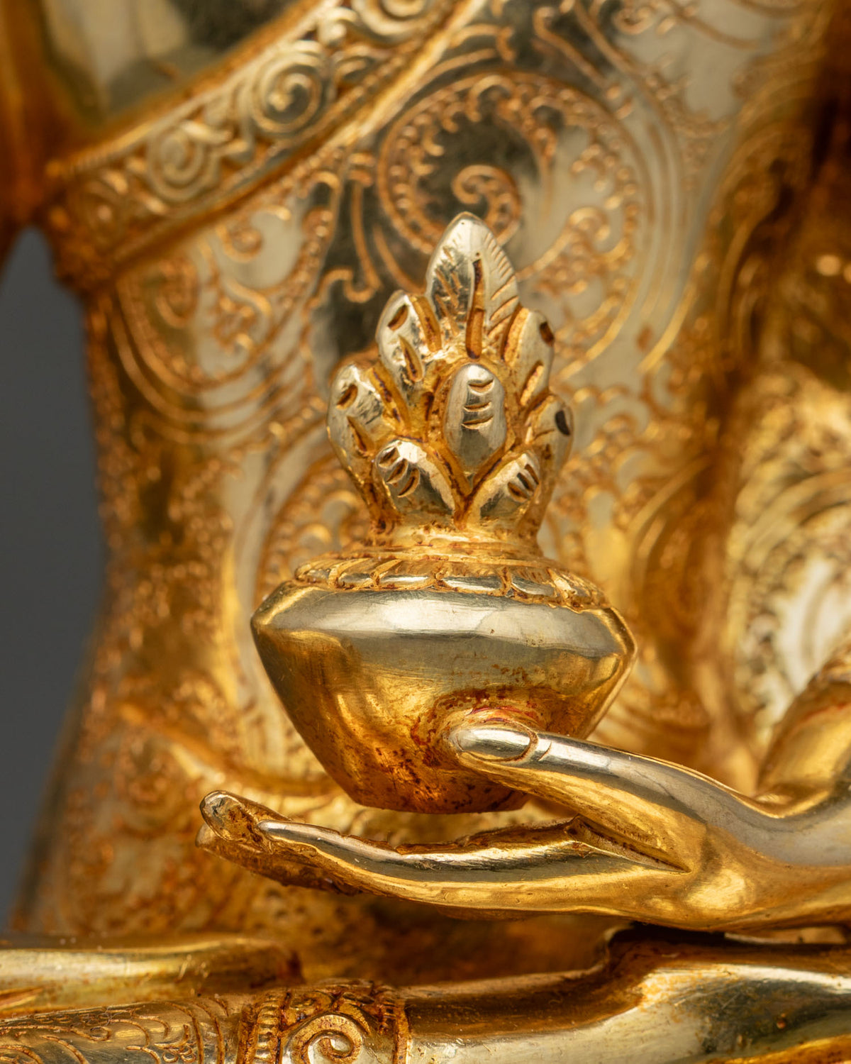 Medicine Buddha Statue | Traditional Newari Craftsmanship