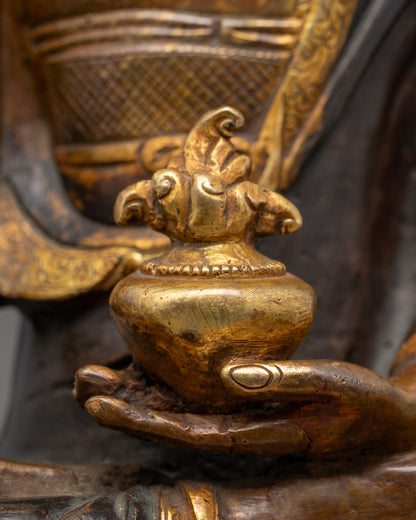Tibetan Oxidized Medicine Buddha Statue | Healing Buddha