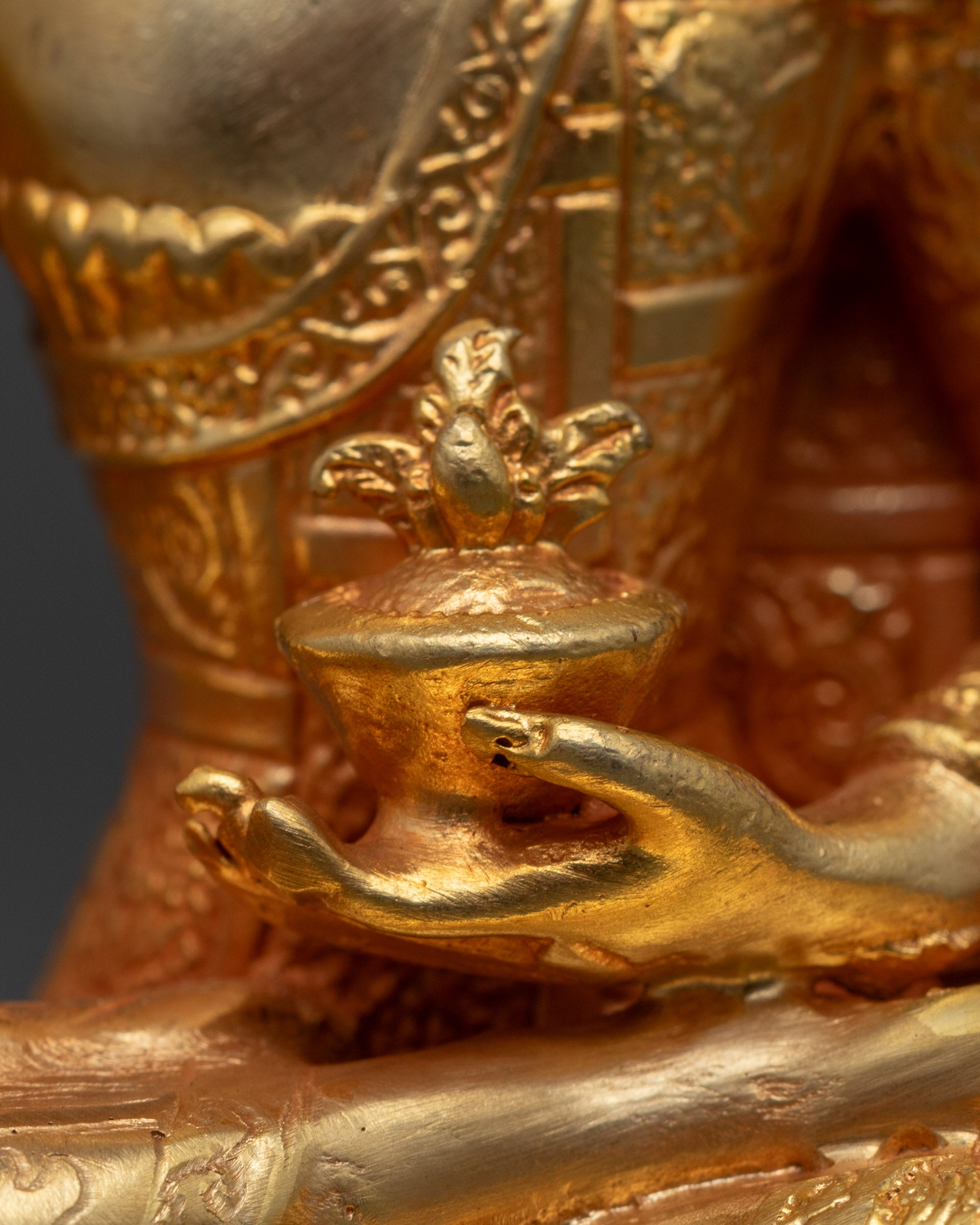 Machine-Made Bhaisajyaguru Statue | Buddhist Healing Deity