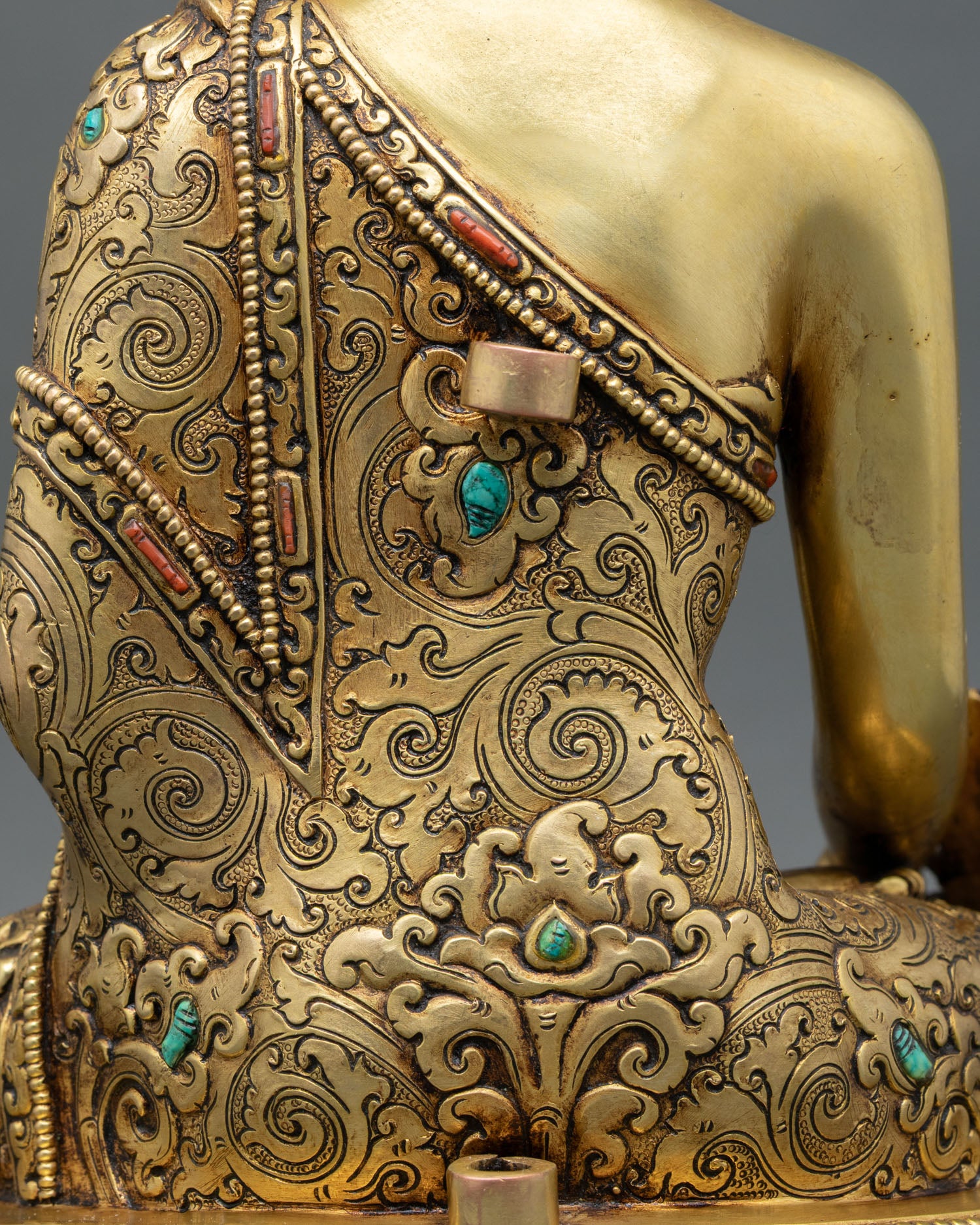 Medicine Buddha Sculpture | Gold Fire-Gilded Artwork