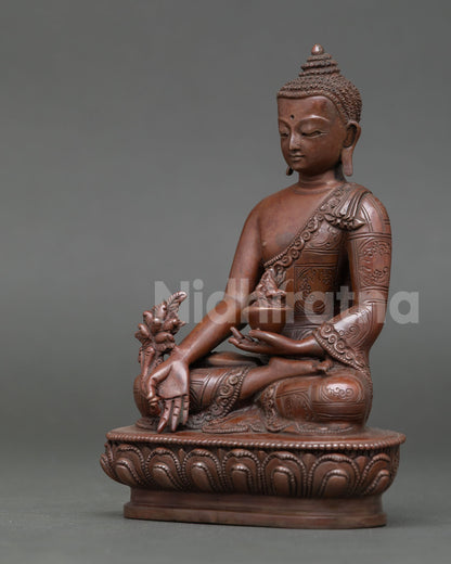 Medicine Buddha Statue | Oxidized Copper Statue from Nepal
