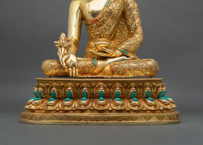 Golden Three Buddha Set – Buddhist Statue Collection