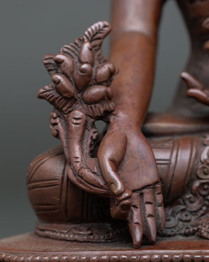 Medicine Buddha Statue | Oxidized Copper Statue from Nepal