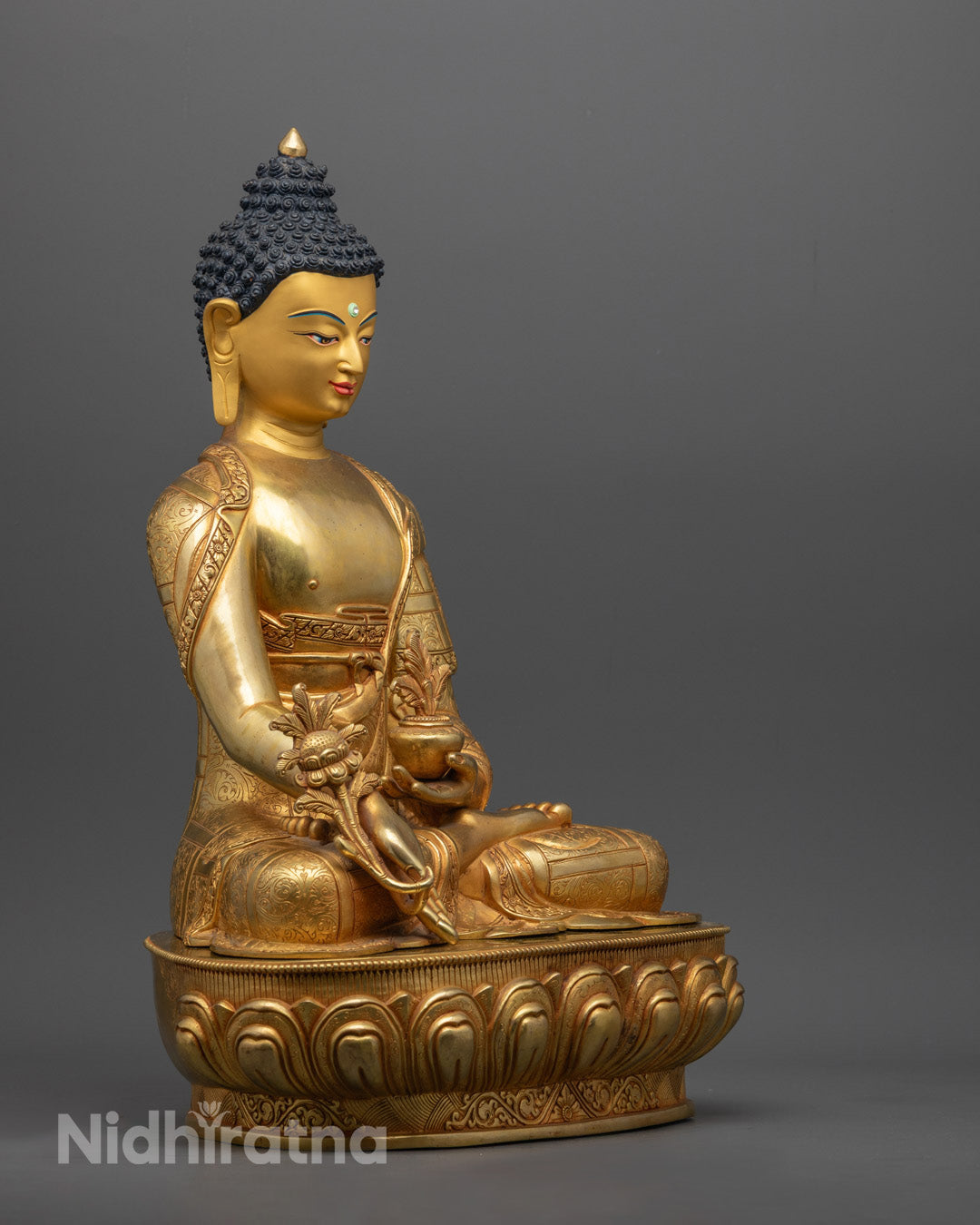 Medicine Buddha Statue | Healing Tibetan Buddhist Art