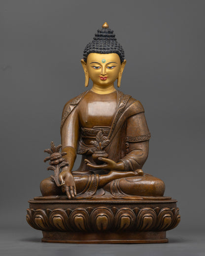Medicine Buddha Healing Statue | Traditional Nepali Statue