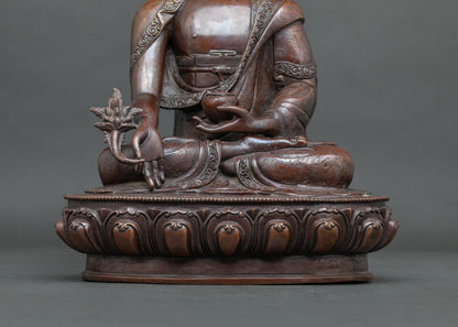 Oxidized Medicine Buddha Statue | Guardian of Healing and Wellbeing