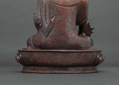 Oxidized Medicine Buddha Statue | Guardian of Healing and Wellbeing