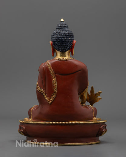 Traditional (Half-Gold) Medicine Buddha Statue