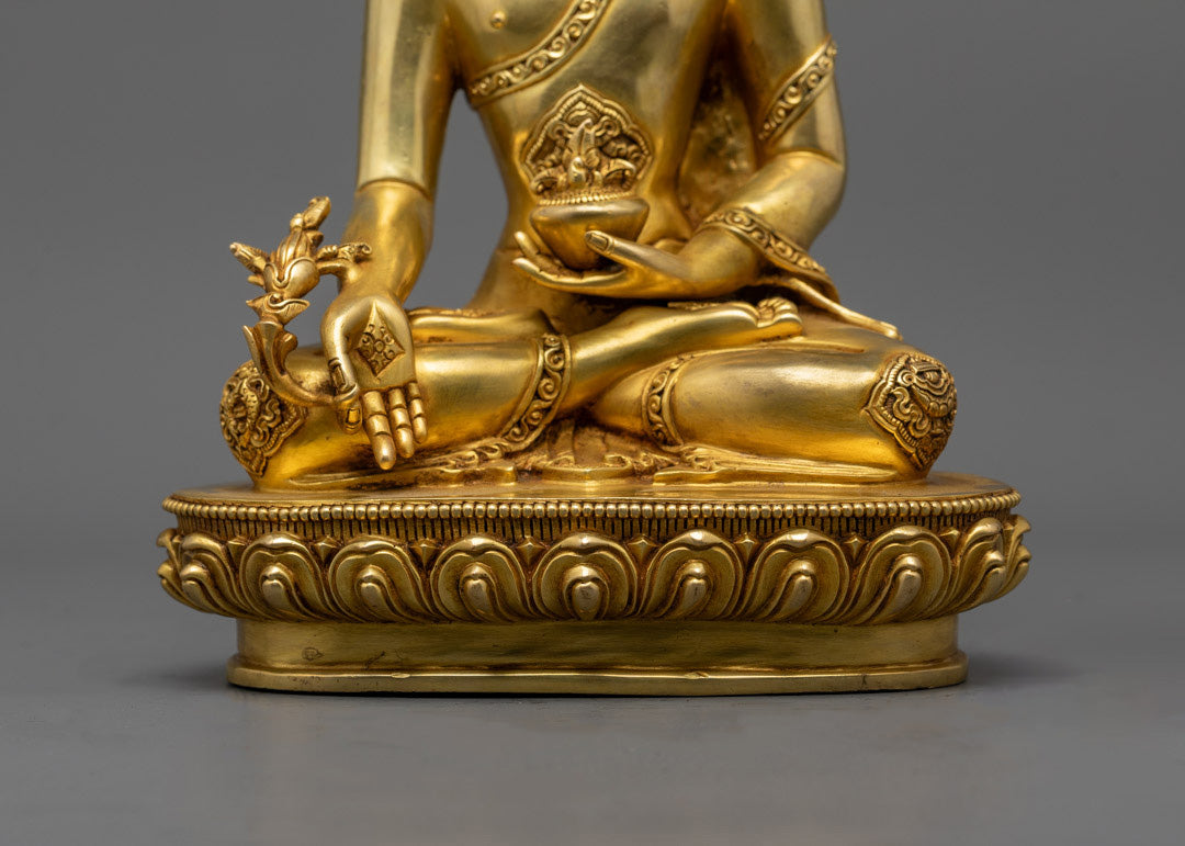 Medicine Buddha Statue | Traditional Himalayan Craftsmanship