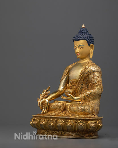 Traditional Medicine Buddha Sculpture | Artisan Made in Nepal