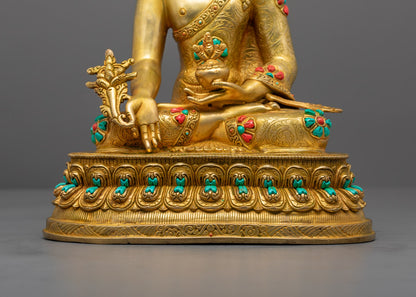 Tibetan Medicine Buddha Statue | Symbol of Healing & Wellness