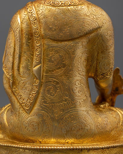 Nepalese Medicine Buddha Statue | Lost-Wax Copper Art