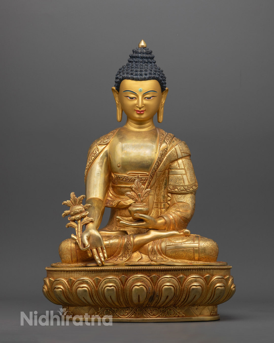 Medicine Buddha Statue | Healing Tibetan Buddhist Art