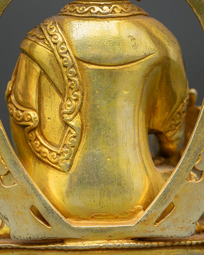 Three Buddha Statue Set | Traditional Nepalese Buddhist Artwork