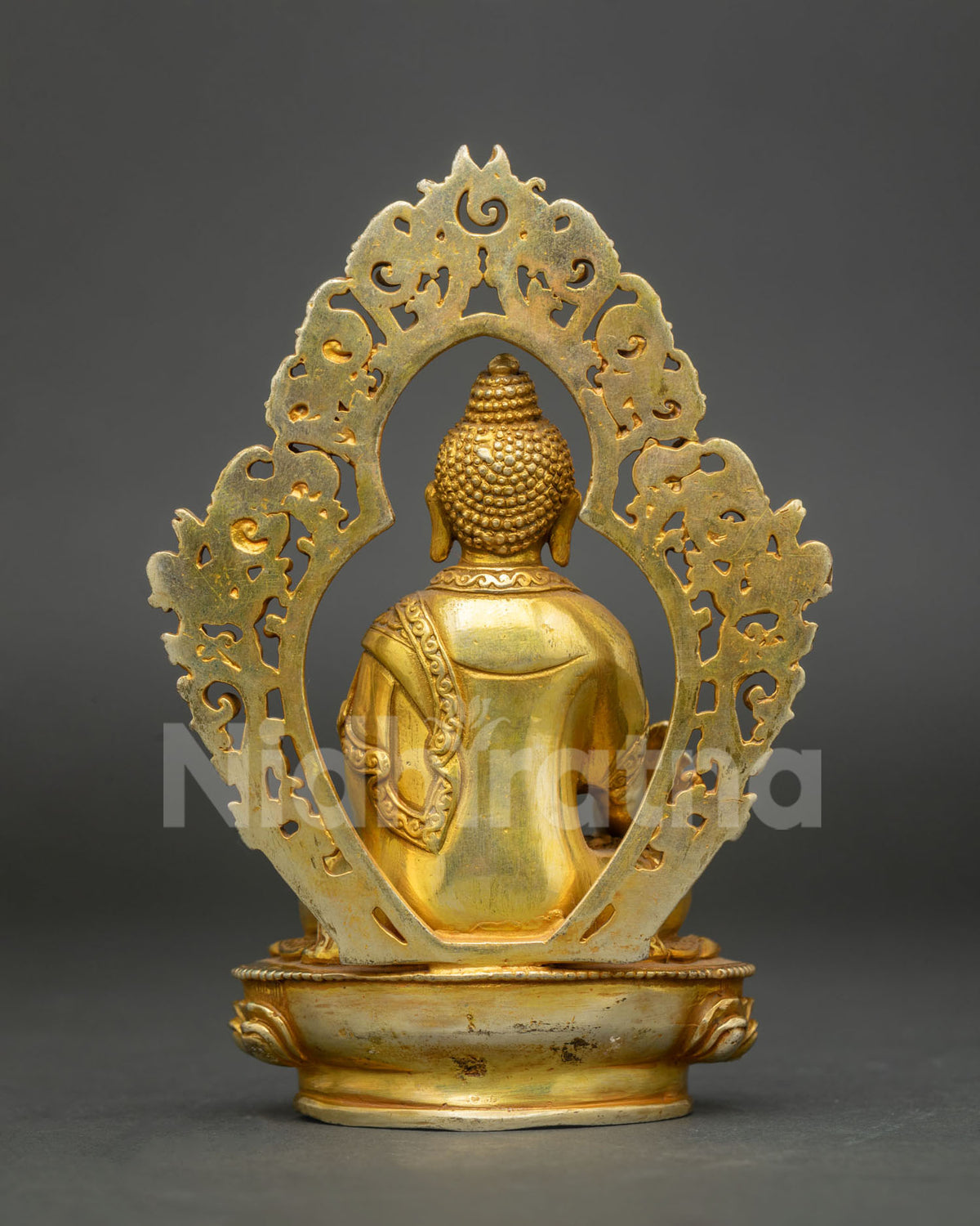 Three Buddha Statue Set | Traditional Nepalese Buddhist Artwork
