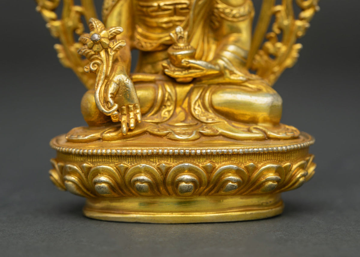 Medicine Buddha Statue | Copper Buddhist Sculpture