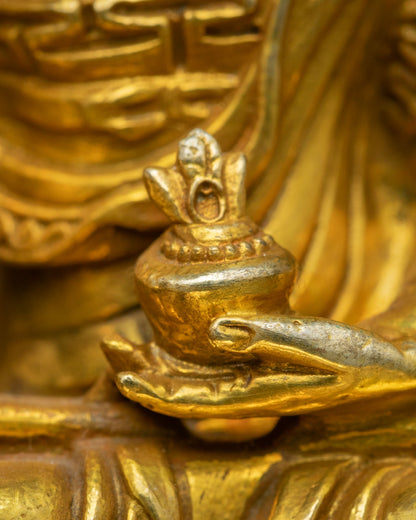 Medicine Buddha Statue | Copper Buddhist Sculpture