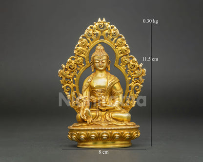 Medicine Buddha Statue | Copper Buddhist Sculpture