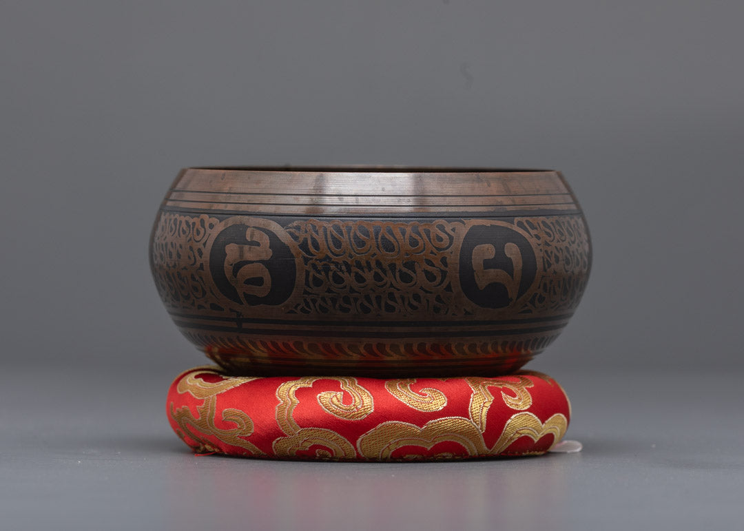 Hand-carved Tibetan Singing Bowl