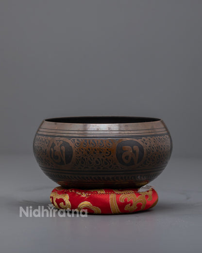 Hand-carved Tibetan Singing Bowl