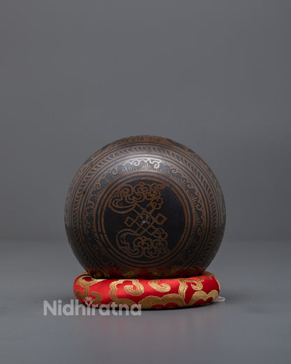 Hand-carved Tibetan Singing Bowl