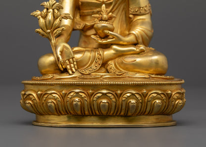 Medicine Buddha Sculpture | Tibetan Spiritual Home Decor