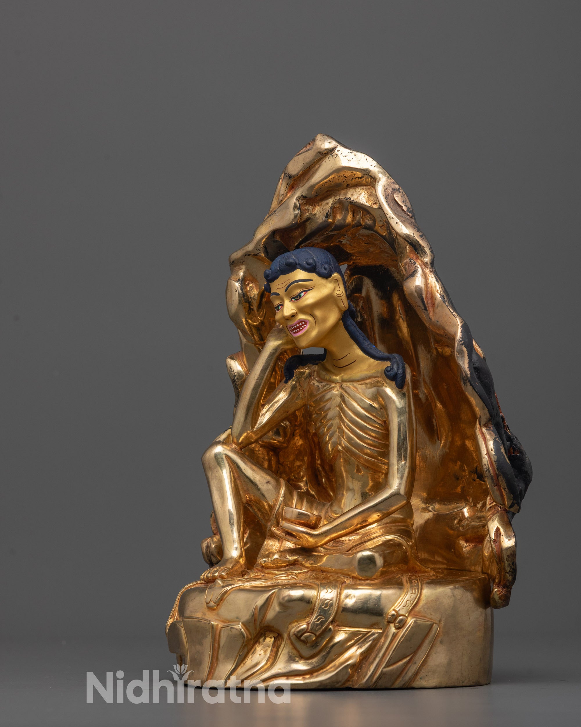 Tibetan Milarepa Statue | Handcrafted Buddhist Figure from Nepal