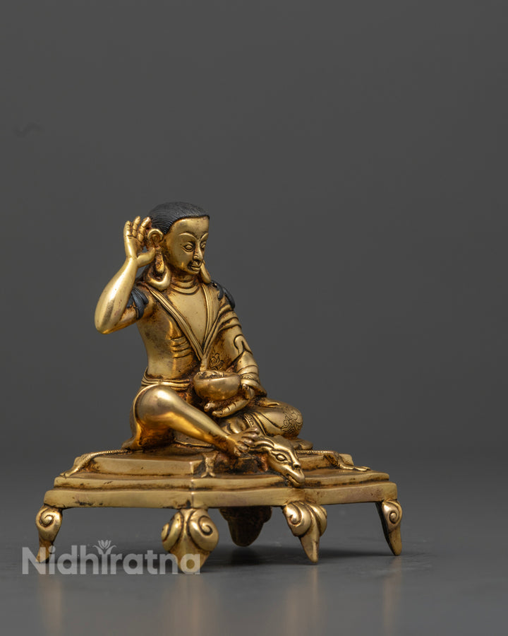 Meditation Milarepa Statue | Handcrafted Tibetan Master