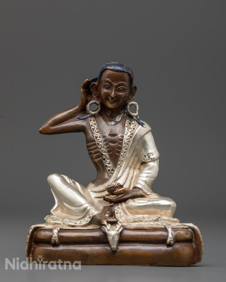 Milarepa Statue from Nepal | Buddhist Art for Inner Peace