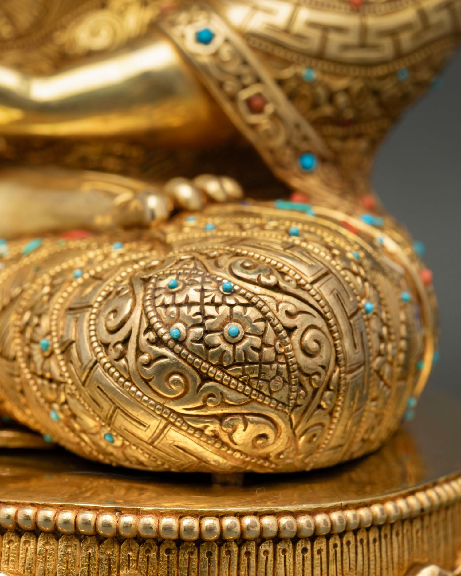 Mitrugpa Statue | 24K Gold Fire-Gilded Copper Artwork