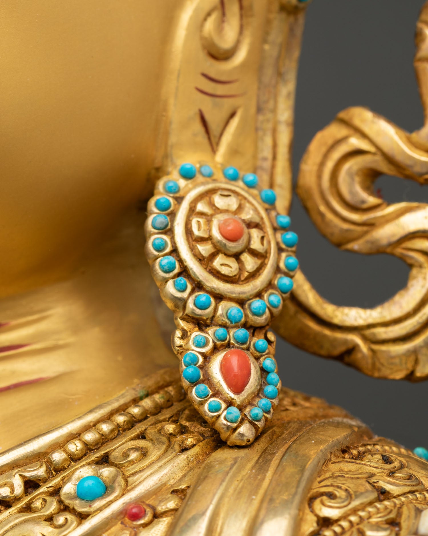 Mitrugpa Statue | 24K Gold Fire-Gilded Copper Artwork