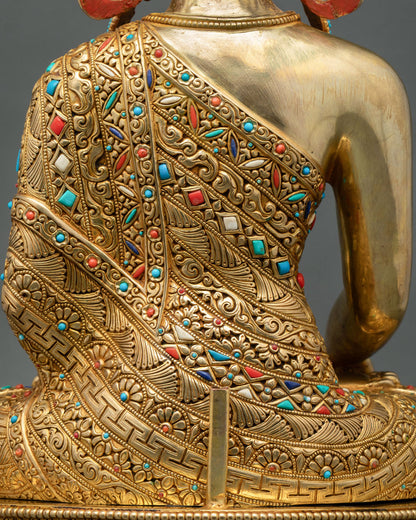 Mitrugpa Statue | 24K Gold Fire-Gilded Copper Artwork