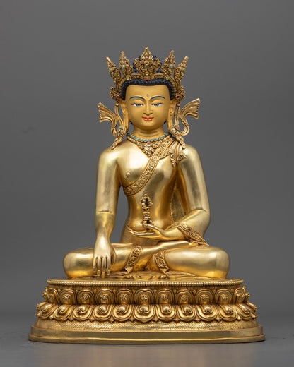 24K Gilded Mitrugpa Buddha Statue
