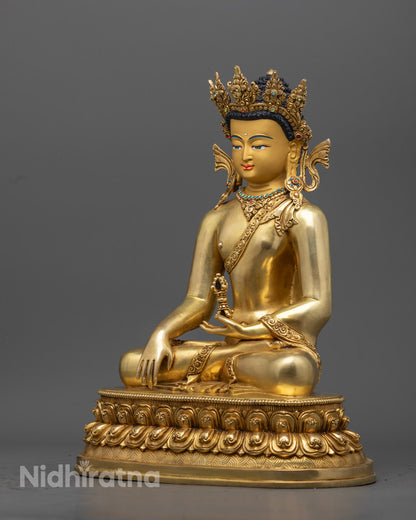 24K Gilded Mitrugpa Buddha Statue