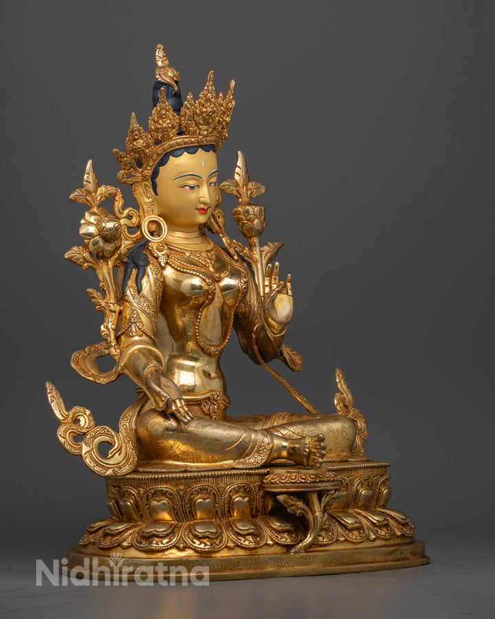 Green Tara (Sgrol-ljang) Statue | The Swift Liberator