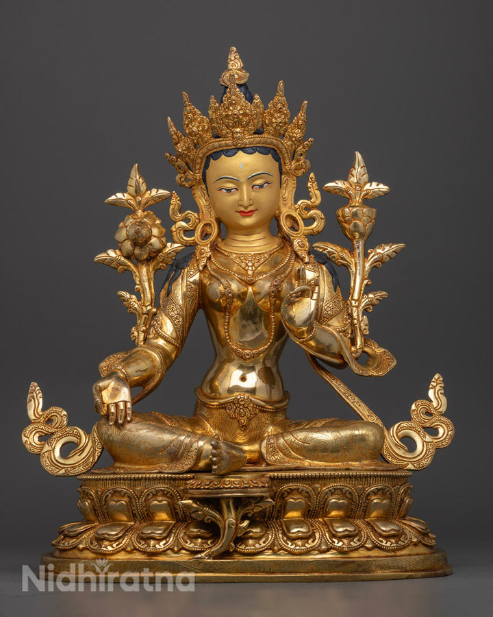 Green Tara (Sgrol-ljang) Statue | The Swift Liberator