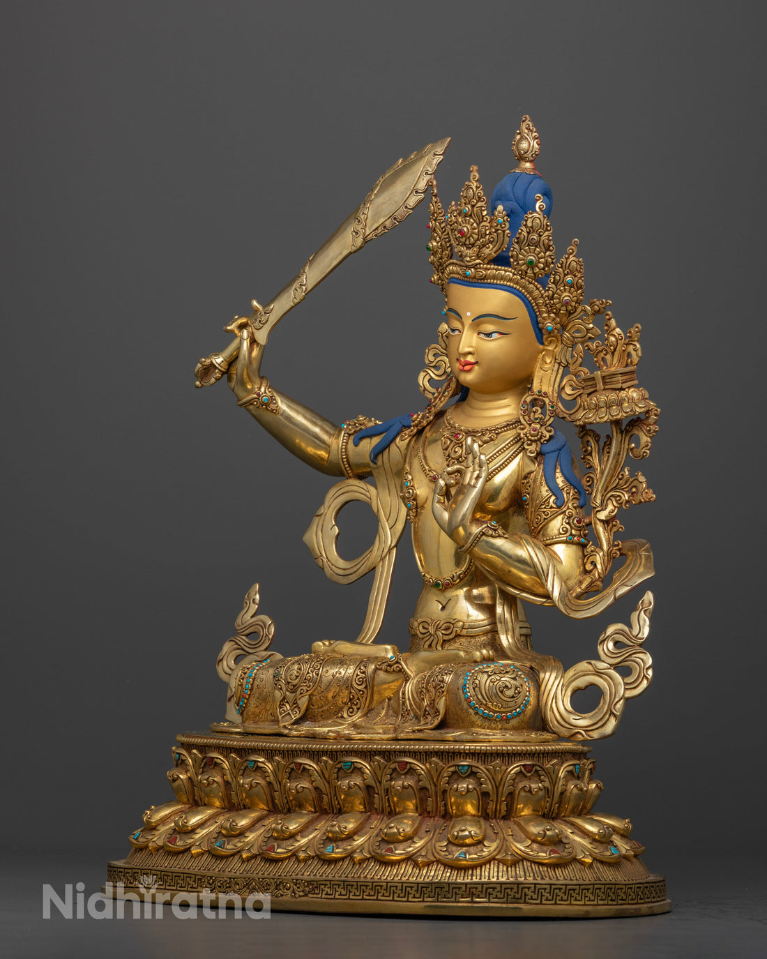 18 Inch Manjushri Buddha Statue